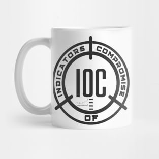 Cybersecurity IOC Indicators of Compromise Scope Sight Mug